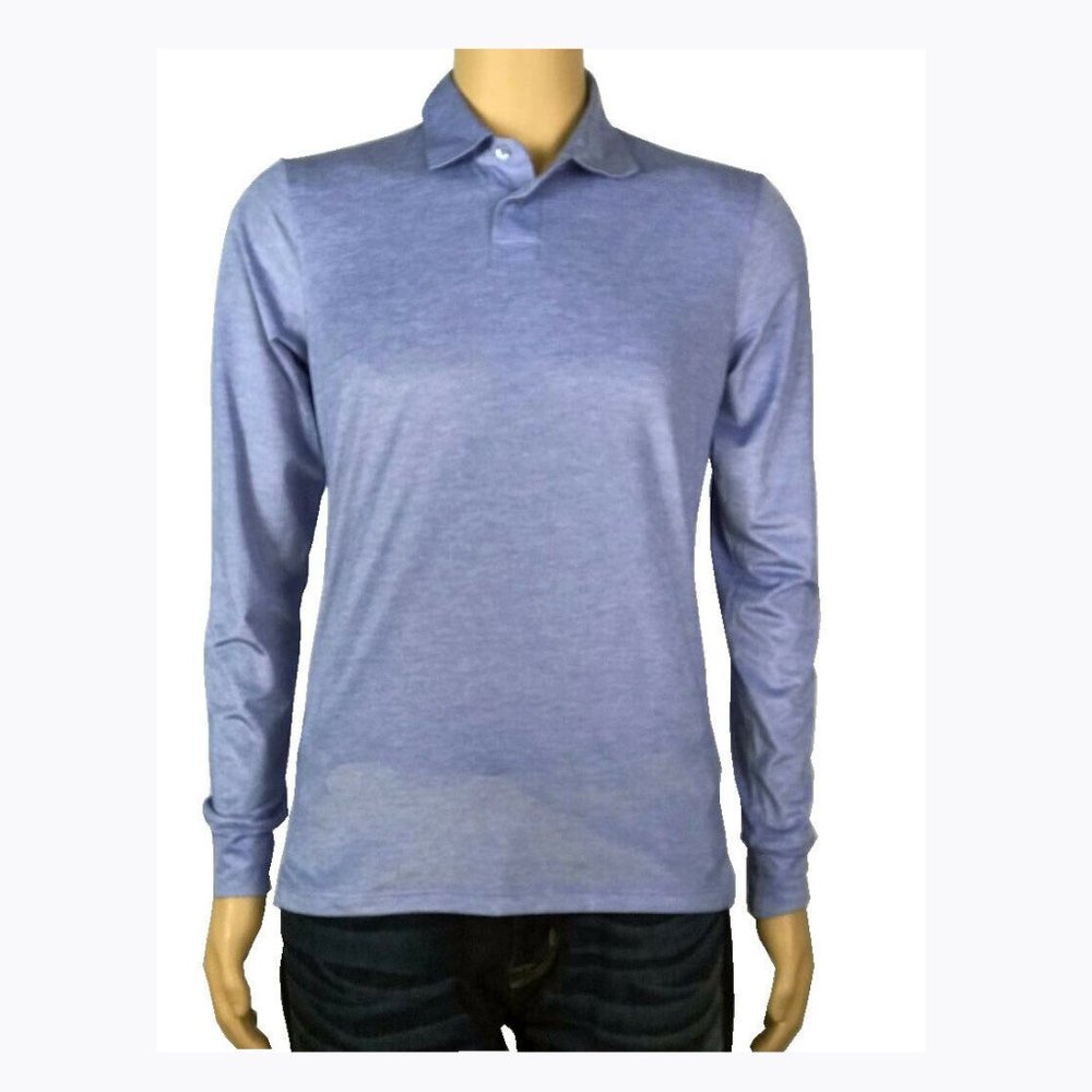 NEW  Nero Perla Men's Long Sleeve Polo Shirts